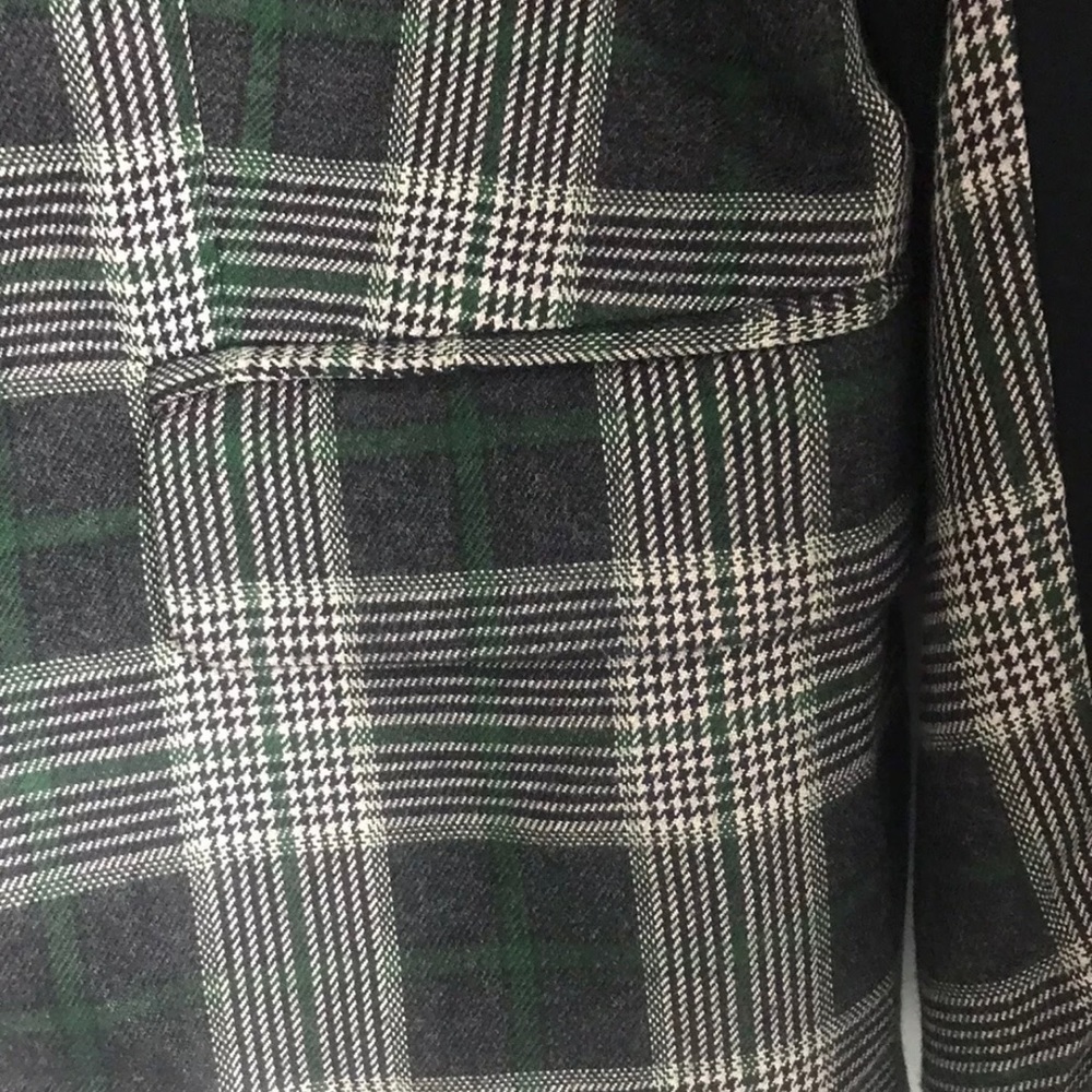 Dolce CaboPlaid Stripe Trim Blazer Size L - Picture 7 of 9